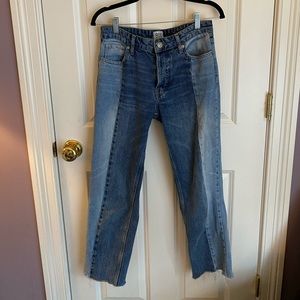 UO color block jeans